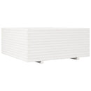 plantekasse 110x110x49,5 cm massivt fyrretræ hvid