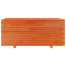 plantekasse 110x40x49,5 cm massivt fyrretræ gyldenbrun