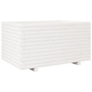 plantekasse 90x60x49,5 cm massivt fyrretræ hvid