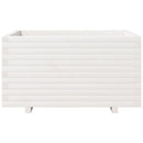 plantekasse 90x60x49,5 cm massivt fyrretræ hvid