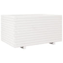 plantekasse 90x60x49,5 cm massivt fyrretræ hvid
