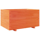 plantekasse 90x60x49,5 cm massivt fyrretræ gyldenbrun