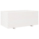 plantekasse 110x60x49,5 cm massivt fyrretræ hvid