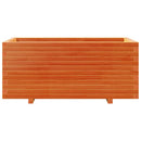 plantekasse 110x60x49,5 cm massivt fyrretræ gyldenbrun