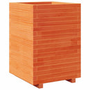 plantekasse 50x50x72,5 cm massivt fyrretræ gyldenbrun