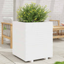 plantekasse 60x60x72,5 cm massivt fyrretræ hvid