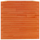 plantekasse 70x70x72,5 cm massivt fyrretræ gyldenbrun