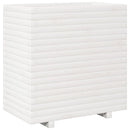 plantekasse 70x40x72,5 cm massivt fyrretræ hvid