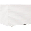 plantekasse 90x60x72,5 cm massivt fyrretræ hvid