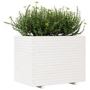plantekasse 90x60x72,5 cm massivt fyrretræ hvid