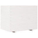 plantekasse 90x60x72,5 cm massivt fyrretræ hvid