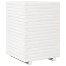 plantekasse 50x50x72 cm massivt fyrretræ hvid