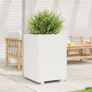 plantekasse 50x50x72 cm massivt fyrretræ hvid