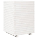 plantekasse 50x50x72 cm massivt fyrretræ hvid