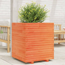 plantekasse 60x60x72 cm massivt fyrretræ gyldenbrun