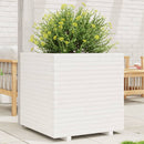 plantekasse 70x70x72 cm massivt fyrretræ hvid