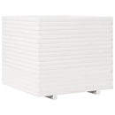 plantekasse 80x80x72 cm massivt fyrretræ hvid