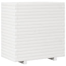 plantekasse 70x40x72 cm massivt fyrretræ hvid