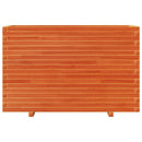 plantekasse 110x40x72 cm massivt fyrretræ gyldenbrun