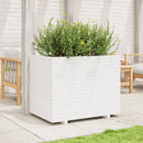 plantekasse 90x60x72 cm massivt fyrretræ hvid