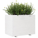 plantekasse 90x60x72 cm massivt fyrretræ hvid