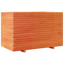 plantekasse 110x60x72 cm massivt fyrretræ gyldenbrun