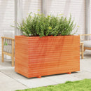 plantekasse 110x60x72 cm massivt fyrretræ gyldenbrun