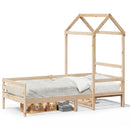 daybed med tag 80x200 cm massivt fyrretræ