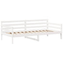 daybed med tag 80x200 cm massivt fyrretræ hvid