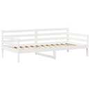 husseng med bænk 80x200 cm massivt fyrretræ hvid