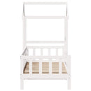 daybed med tag 80x200 cm massivt fyrretræ hvid