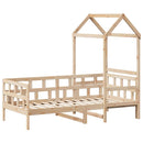 daybed med tag 80x200 cm massivt fyrretræ