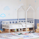 daybed med tag 80x200 cm massivt fyrretræ hvid