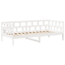 husseng 80x200 cm massivt fyrretræ hvid