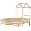 daybed med tag 80x200 cm massivt fyrretræ