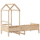 daybed med tag 80x200 cm massivt fyrretræ