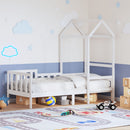 daybed med tag 80x200 cm massivt fyrretræ hvid