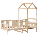 daybed med tag 80x200 cm massivt fyrretræ