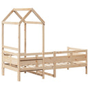 daybed med tag 80x200 cm massivt fyrretræ