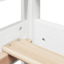 daybed med tag 80x200 cm massivt fyrretræ hvid