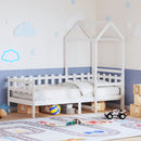 daybed med tag 80x200 cm massivt fyrretræ hvid