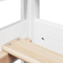 daybed med tag 80x200 cm massivt fyrretræ hvid