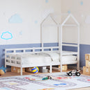 daybed med tag 80x200 cm massivt fyrretræ hvid