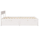 sengeramme uden madras 150x200 cm massivt fyrretræ hvid