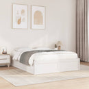 sengeramme uden madras 140x190 cm massivt fyrretræ hvid