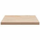 bordplade 40x40x1,7 cm firkantet massivt fyrretræ