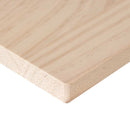 bordplade 40x40x1,7 cm firkantet massivt fyrretræ