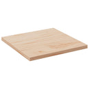 bordplade 50x50x1,7 cm firkantet massivt fyrretræ
