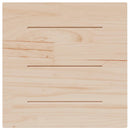 bordplade 50x50x1,7 cm firkantet massivt fyrretræ