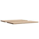 bordplader 2 stk. 60x30x1,7 cm rektangulær massivt fyrretræ